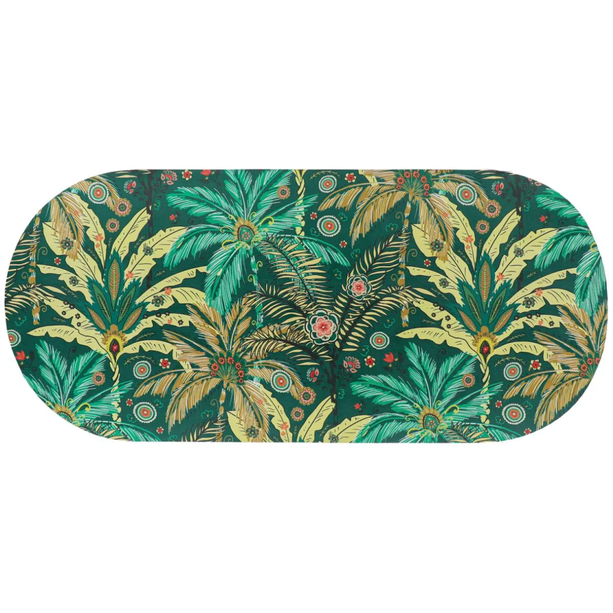 TENDANCE Tapis de bain caoutchouc naturel antidérapant (45 x 100 cm) Rêve d'ailleurs Vert Hot