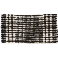 TENDANCE Tapis de bain chenille microfibre (45 x 90 cm) Tokyo Noir