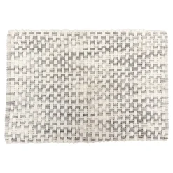 5 Five Simply Smart Tapis de bain coton (50 x 75 cm) Tresse Gris New