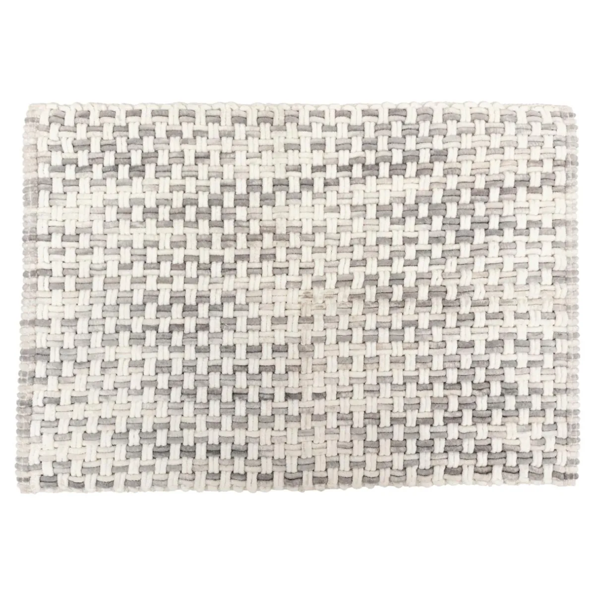 5 Five Simply Smart Tapis de bain coton (50 x 75 cm) Tresse Gris New