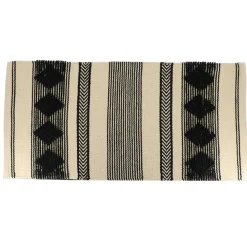 TENDANCE Tapis de bain coton (45 x 90 cm) New Delhi Noir New