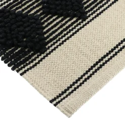 TENDANCE Tapis de bain coton (45 x 90 cm) New Delhi Noir New