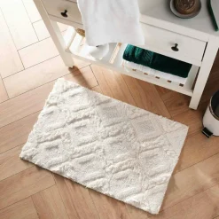 Douceur d'intu017drieur Tapis de bain coton (50 x 80 cm) Ikatis Blanc Discount