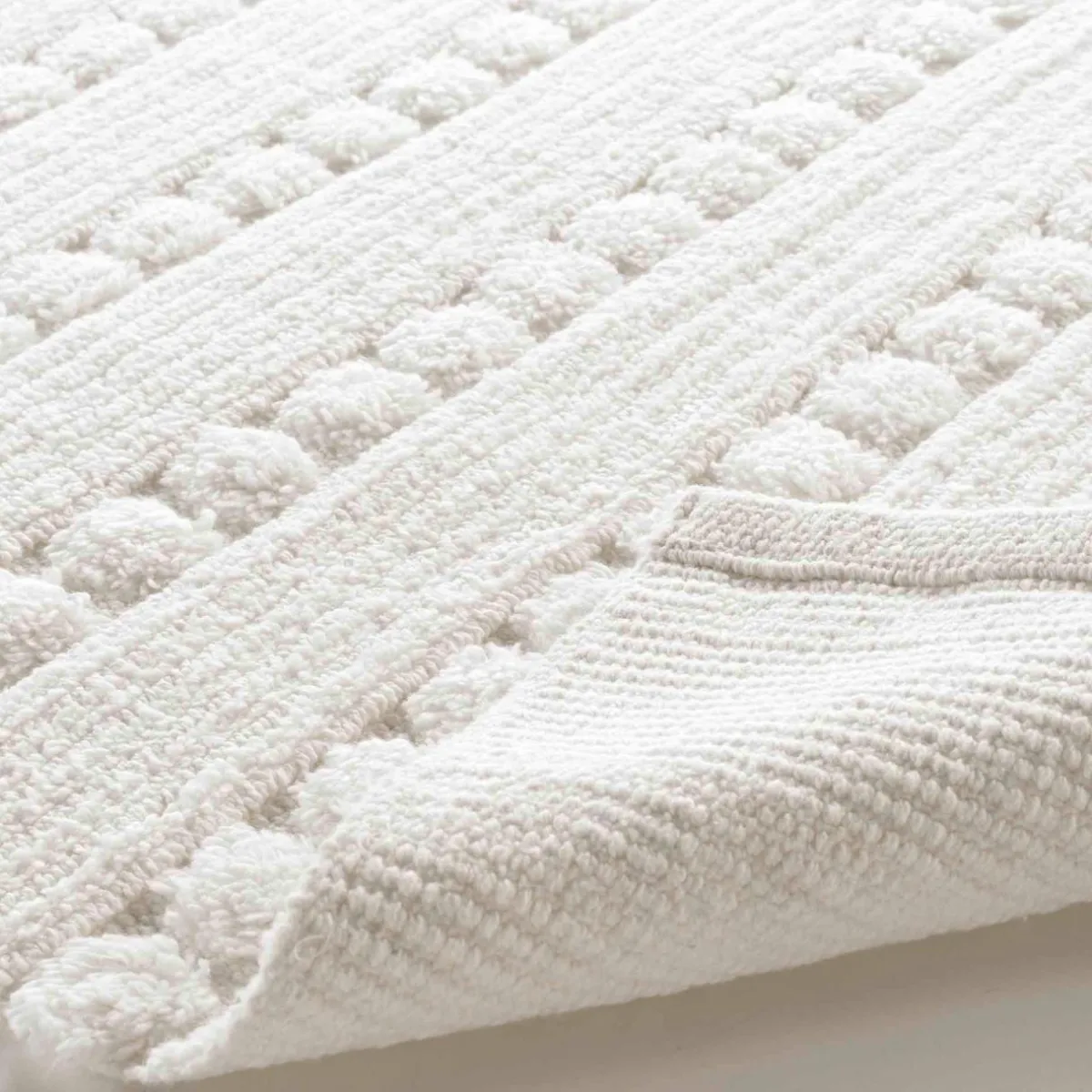 DOUCEUR D'INTERIEUR Tapis de bain coton (50 x 80 cm) Cleonis Blanc Best