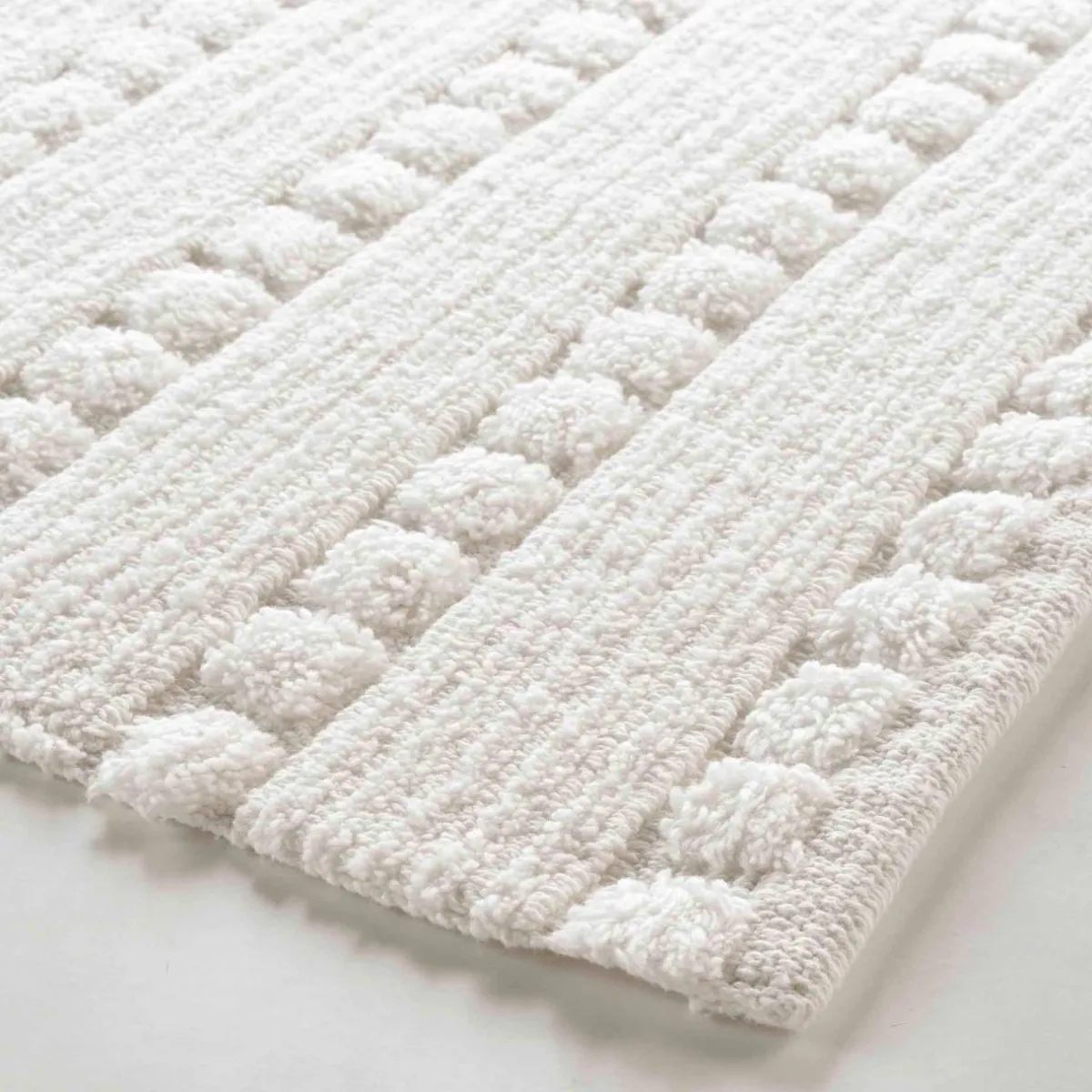 DOUCEUR D'INTERIEUR Tapis de bain coton (50 x 80 cm) Cleonis Blanc Best