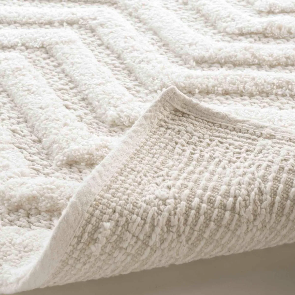 DOUCEUR D'INTERIEUR Tapis de bain coton (50 x 80 cm) Angelis Blanc Hot