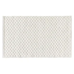 douceur d'intu017drieur Tapis de bain coton tissé (50 x 80 cm) Lois Beige Ecru Clearance