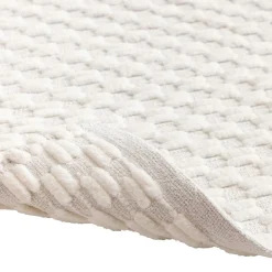 douceur d'intu017drieur Tapis de bain coton tissé (50 x 80 cm) Lois Beige Ecru Clearance