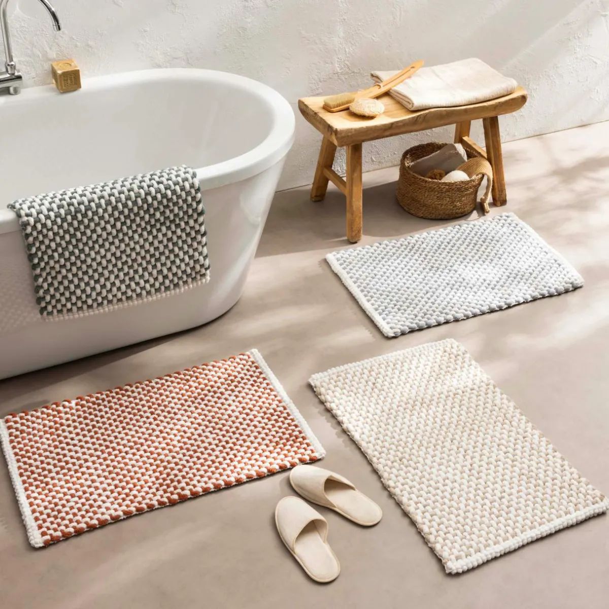 douceur d'intu017drieur Tapis de bain en coton (50 x 80 cm) Rafael cèdre Vert Outlet