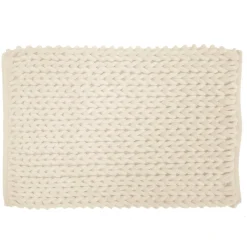 douceur d'intu017drieur Tapis de bain en coton (50 x 80 cm) Ariel Ecru Sale