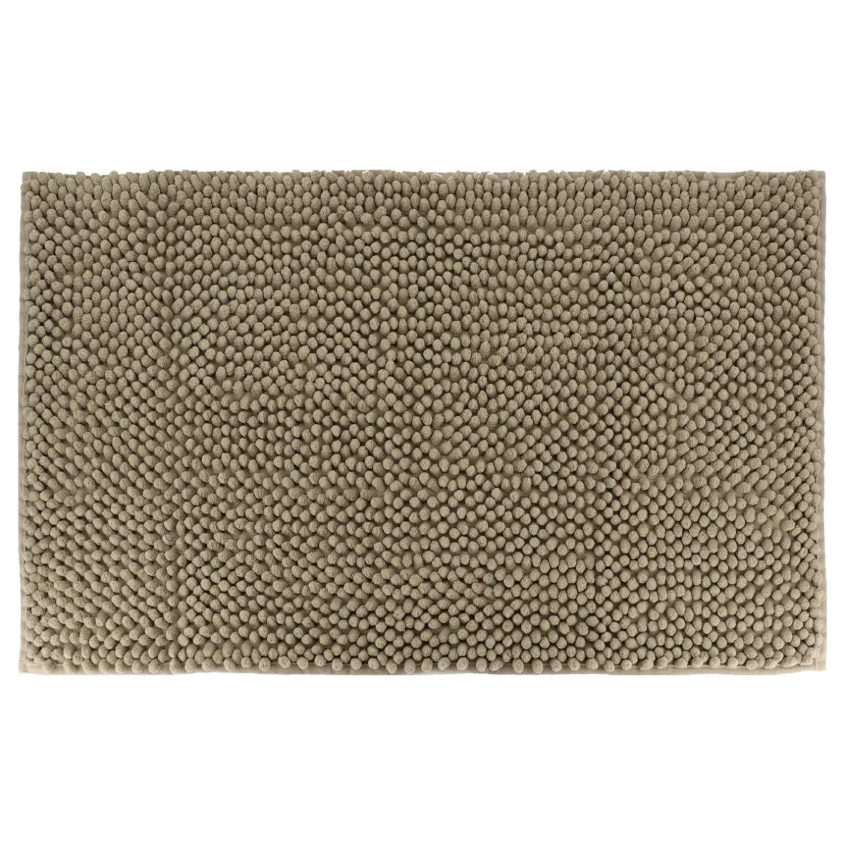 TENDANCE Tapis de bain microfibre (50 x 80 cm) Boules Taupe Discount