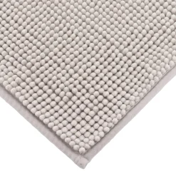 TENDANCE Tapis de bain microfibre (45 x 75 cm) Boules Gris clair