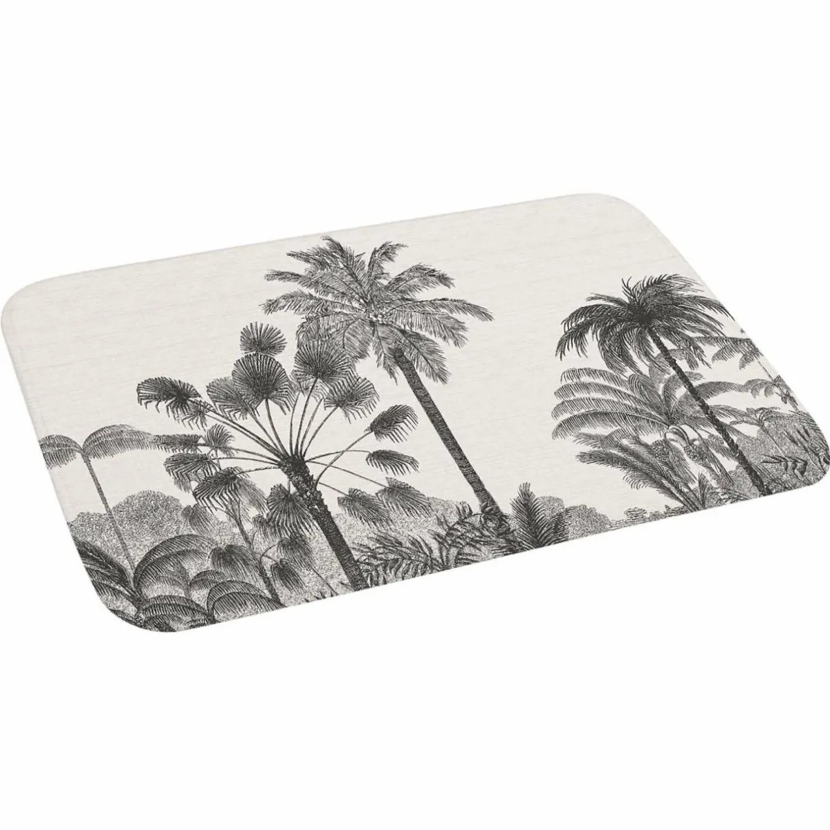 DOUCEUR D'INTERIEUR Tapis de bain microfibre (45 x 75 cm) Cocoty Noir