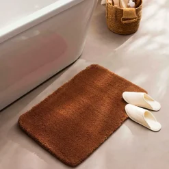 douceur d'intu017drieur Tapis de bain microfibre (50 x 80 cm) Maël Terracotta Sale