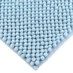 TENDANCE Tapis de bain microfibre (50 x 80 cm) Boules Bleu clair Sale