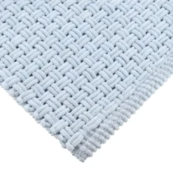 TENDANCE Tapis de bain microfibre (45 x 90 cm) Maille Bleu clair Online