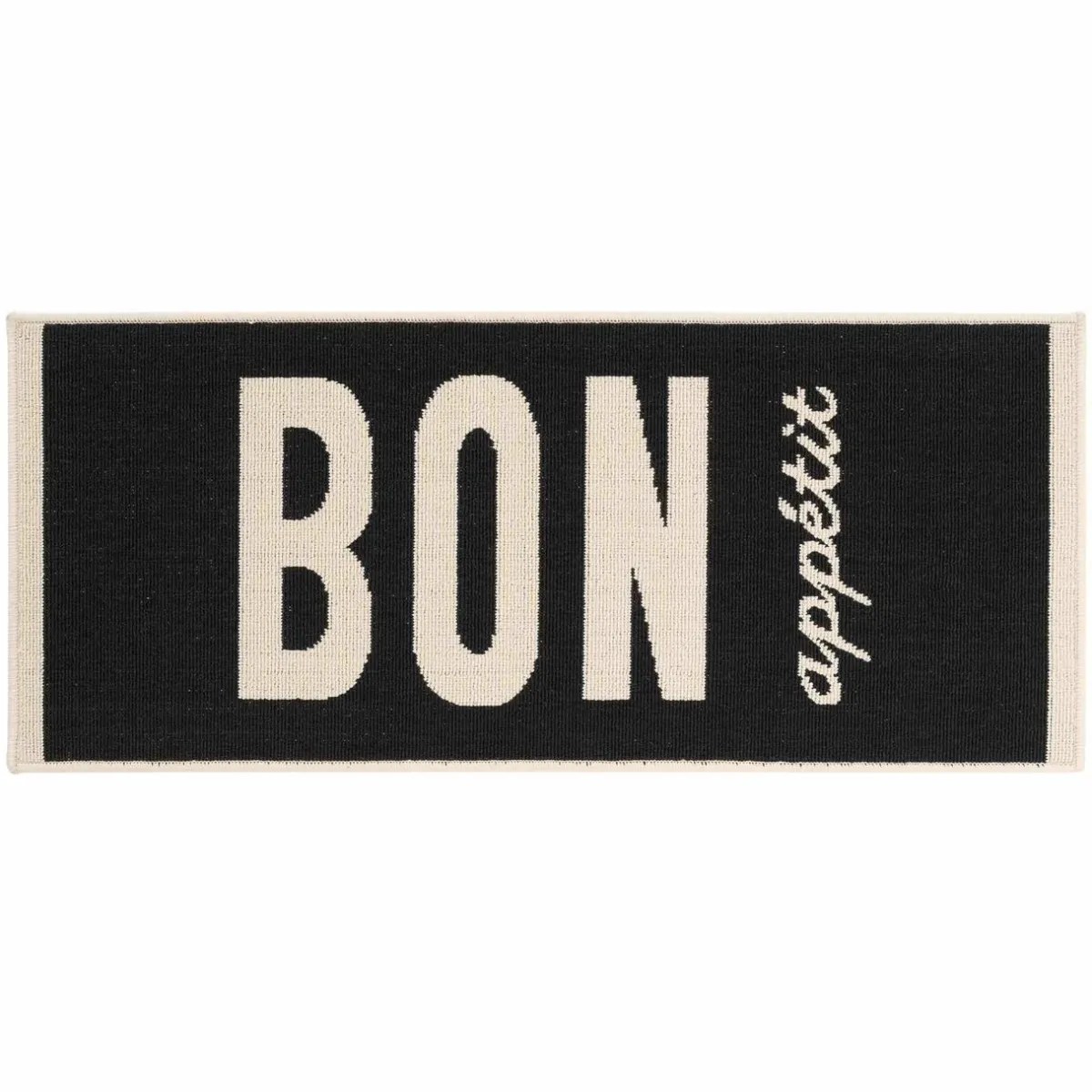 DOUCEUR D'INTERIEUR Tapis de cuisine (50 x 120 cm) Appetito Noir Online