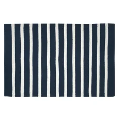 STOF Tapis de salon coton (60 x 90 cm) Calvi Bleu marine Best