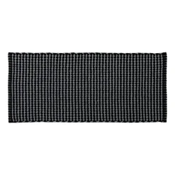 TENDANCE Tapis de salon coton (50 x 120 cm) Mimetisme Gris et noir Anthracite Sale