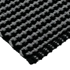 TENDANCE Tapis de salon coton (50 x 120 cm) Mimetisme Gris et noir Anthracite Sale