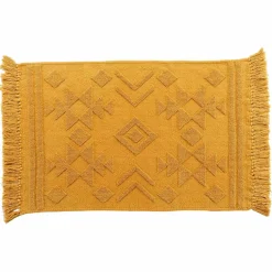 DOUCEUR D'INTERIEUR Tapis de salon coton (60 x 90 cm) Cilaos safran Jaune Hot