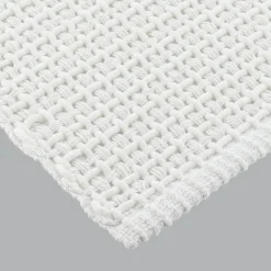TENDANCE Tapis de salon coton (50 x 120 cm) Mimetisme Blanc Online