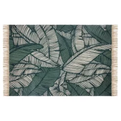 ATMOSPHERA Tapis de salon coton (120 x 170 cm) Jungle Vert
