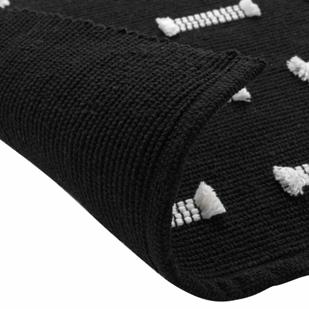 DOUCEUR D'INTERIEUR Tapis de salon coton (50 x 80 cm) Juline Noir Sale