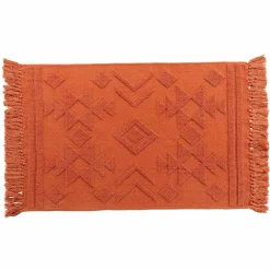 DOUCEUR D'INTERIEUR Tapis de salon coton (60 x 90 cm) Cilaos Terracotta Best