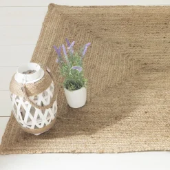 ATMOSPHERA Tapis de salon jute (120 x 170 cm) Louna naturel Beige Clearance
