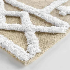 DOUCEUR D'INTERIEUR Tapis de salon jute et coton (120 x 170 cm) Medine Beige Hot