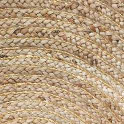 ATMOSPHERA Tapis de salon jute rond (80 cm) Lurex Cosy Beige Best