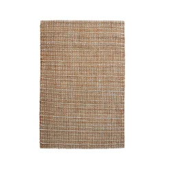 EMINZA Tapis de salon rectangulaire jute tissée main (160 x 230 cm) Weston Marron Outlet