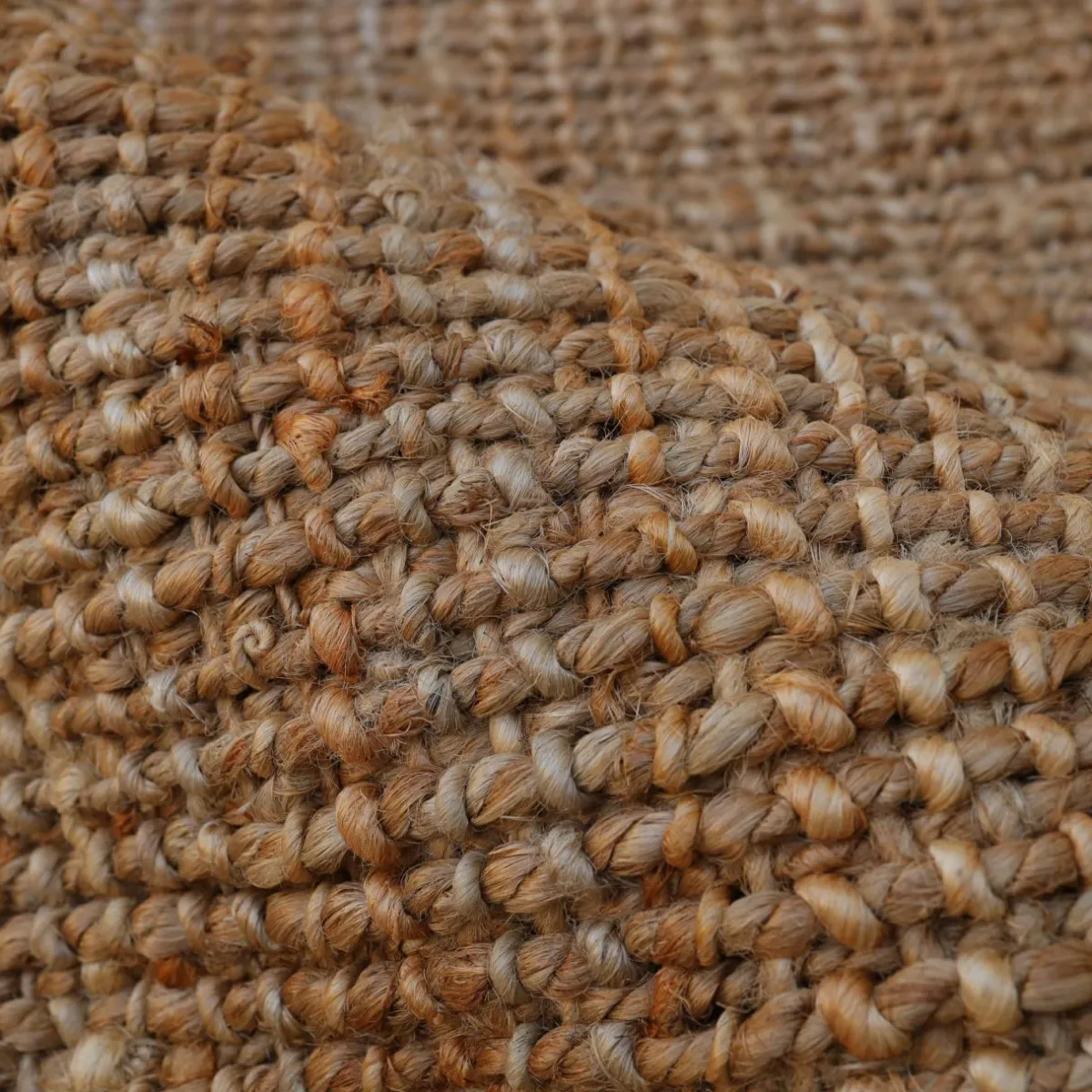EMINZA Tapis de salon rectangulaire jute tissée main (160 x 230 cm) Yuto Marron Clearance