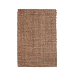 EMINZA Tapis de salon rectangulaire jute tissée main (160 x 230 cm) Yuto Marron Clearance