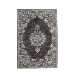 EMINZA Tapis de salon rectangulaire jacquard (160 x 230 cm) Sana Gris Sale