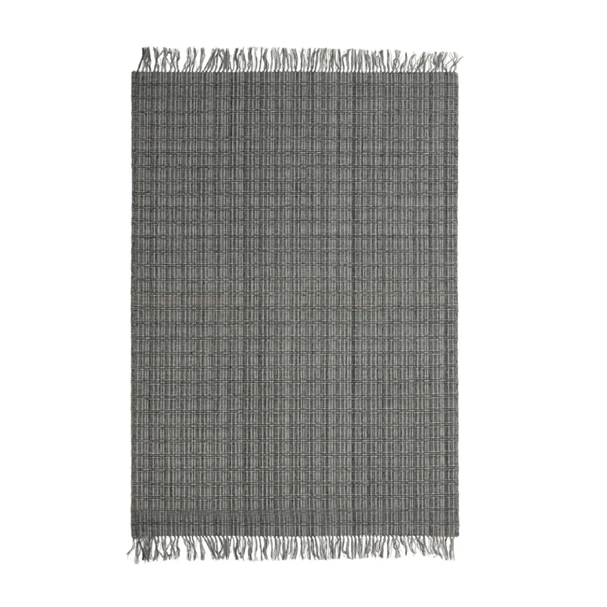 EMINZA Tapis de salon rectangulaire matière recyclée (160 x 230 cm) Priya Gris New