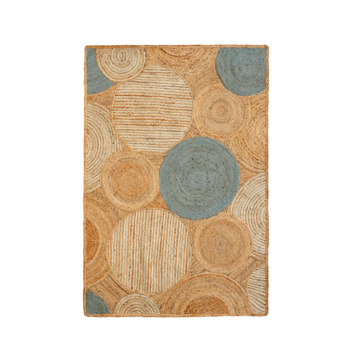 EMINZA Tapis de salon rectangulaire jute tissée main (160 x 230 cm) Tara Marron Clearance