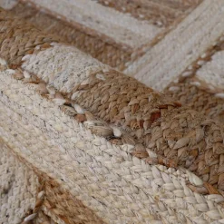 EMINZA Tapis de salon rectangulaire jute tissée main (140 x 200 cm) Akira Marron New