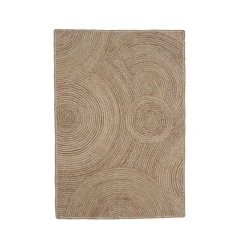 EMINZA Tapis de salon rectangulaire jute tressée main (160 x 230 cm) Neha Beige