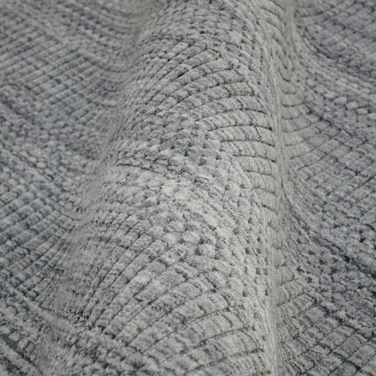 EMINZA Tapis de salon rectangulaire matière recyclée (160 x 230 cm) Aiko Gris Best