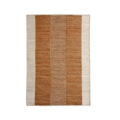 EMINZA Tapis de salon rectangulaire jute tissée main (160 x 230 cm) Hudson Marron Sale