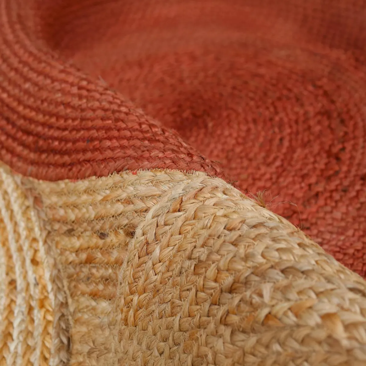EMINZA Tapis de salon rectangulaire jute tissée main (160x230 cm) Tara Terracotta