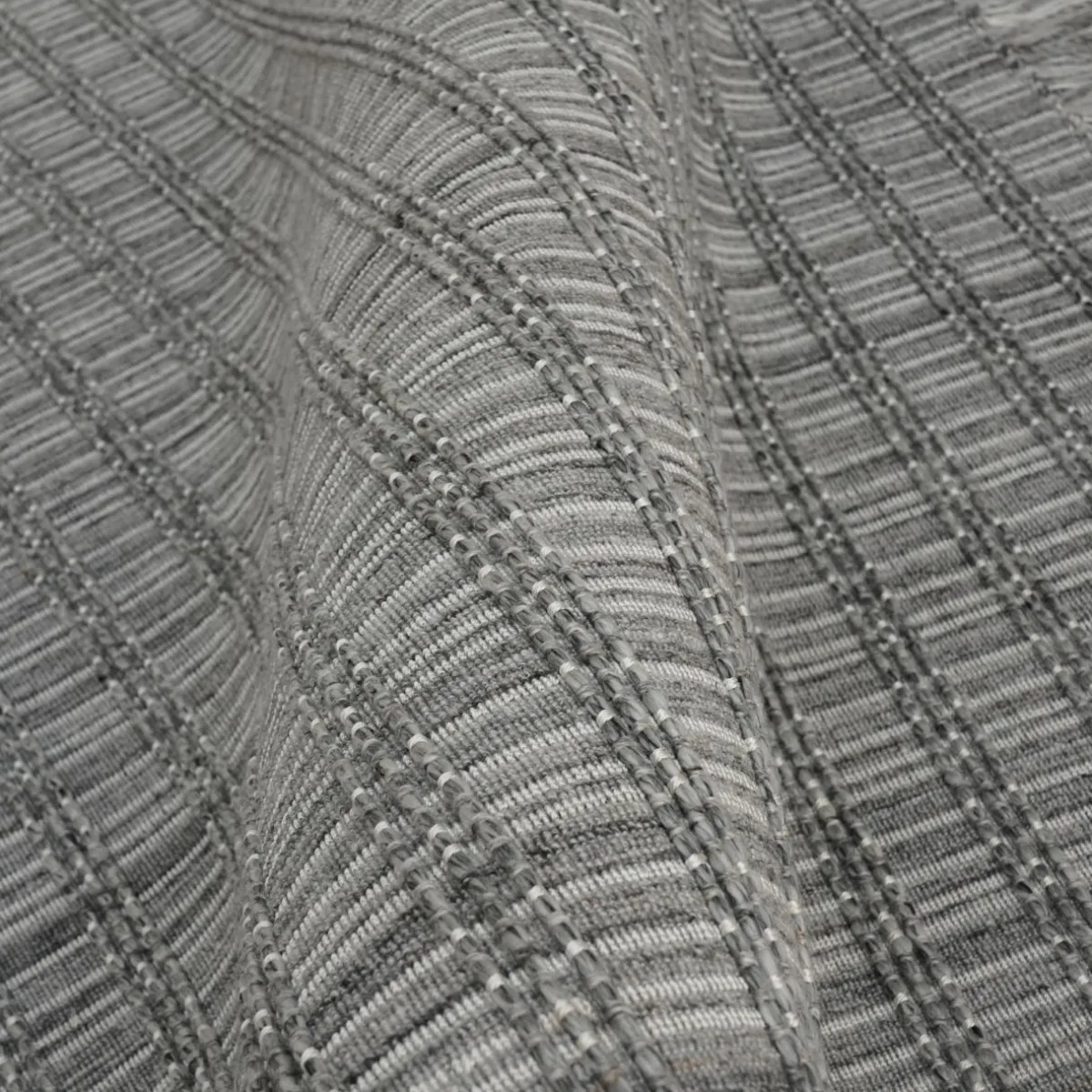 EMINZA Tapis de salon rectangulaire matière recyclée (140 x 200 cm) Priya Gris Discount