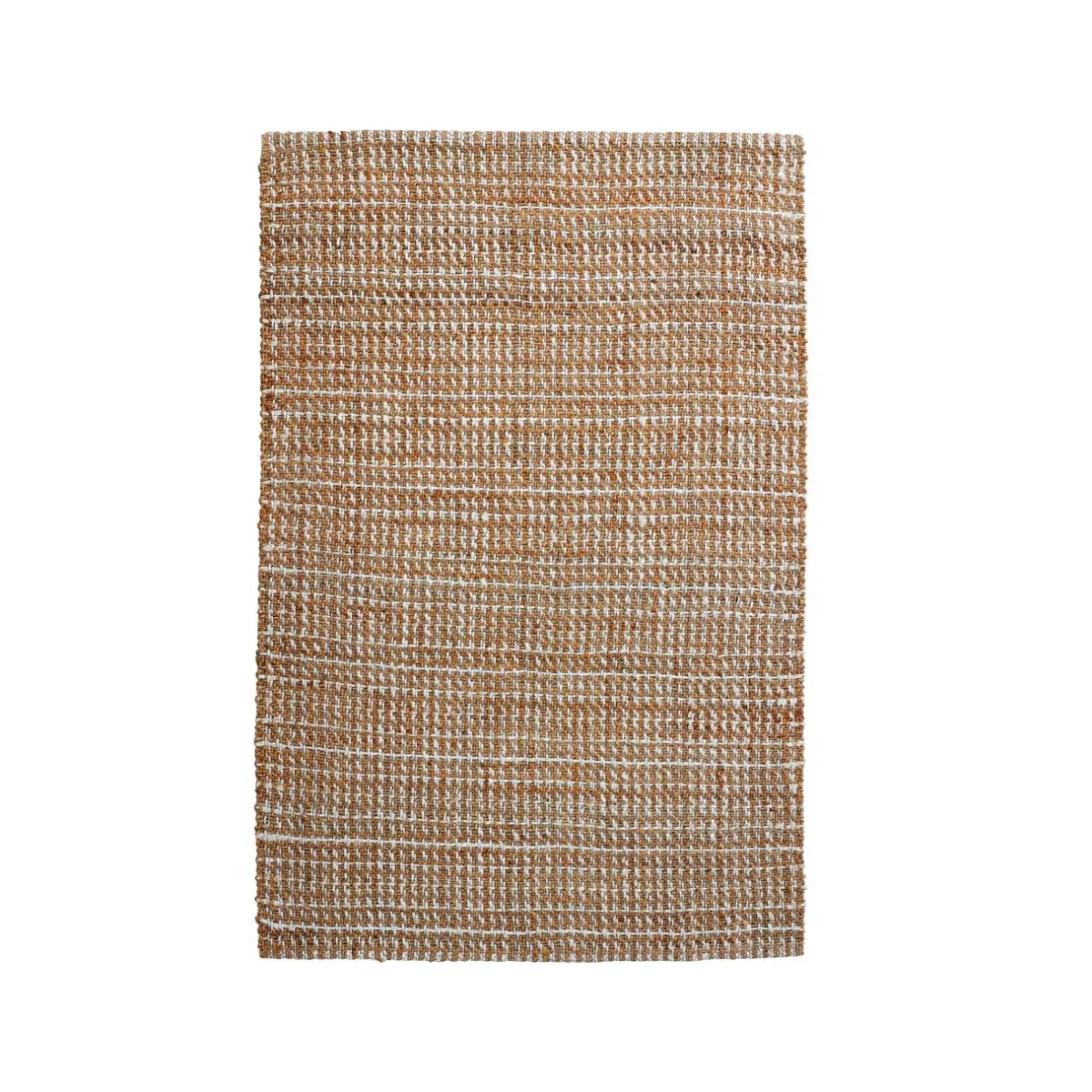 EMINZA Tapis de salon rectangulaire jute tissée main (140 x 200 cm) Weston Marron New