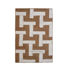 EMINZA Tapis de salon rectangulaire jute tissée main (160 x 230 cm) Anjali Marron Sale