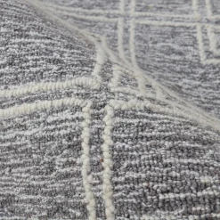 EMINZA Tapis de salon rectangulaire laine tuftée (140 x 200 cm) Yutoo Gris Sale