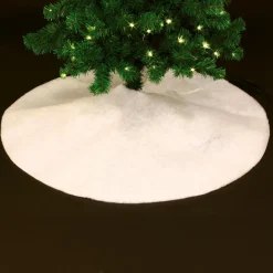 JJA Tapis de sapin (D100 cm) Effet neige Blanc Clearance