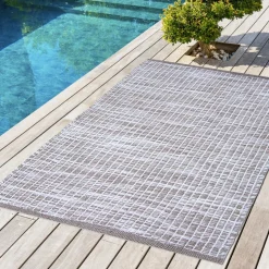 L'EFFET PAPILLON Tapis d'extérieur rectangulaire (50 x 80 cm) Bono Ficelle Gris ficelle Sale