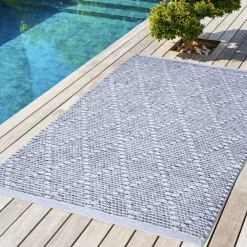 L'EFFET PAPILLON Tapis d'extérieur rectangulaire (50 x 80 cm) Orlando Perle Gris perle Sale